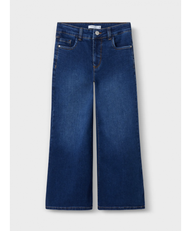 Name It X-wide jeans i mørkeblå denim til piger billede 4