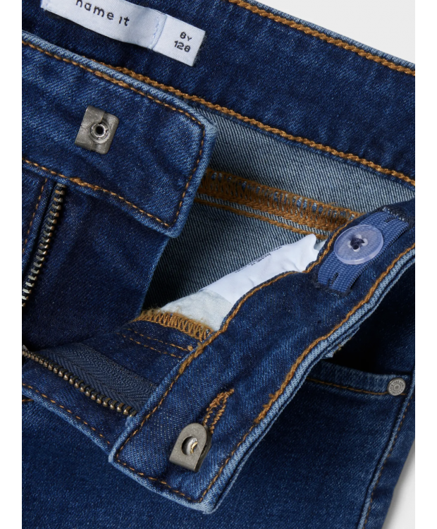 Name It X-wide jeans i mørkeblå denim til piger billede 5