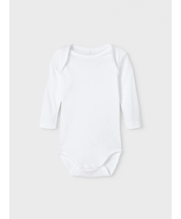Name It 3pak Bodystockings solid NOOS I hvid til baby billede 4