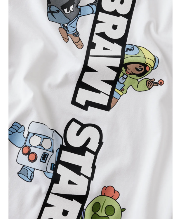 Name it "Brawl Stars" T-shirt i hvid til drenge billede 3