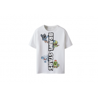 Name it "Brawl Stars" T-shirt i hvid til drenge