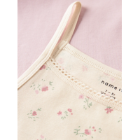 Name it 2pak flower toppe med tynde stropper til piger
