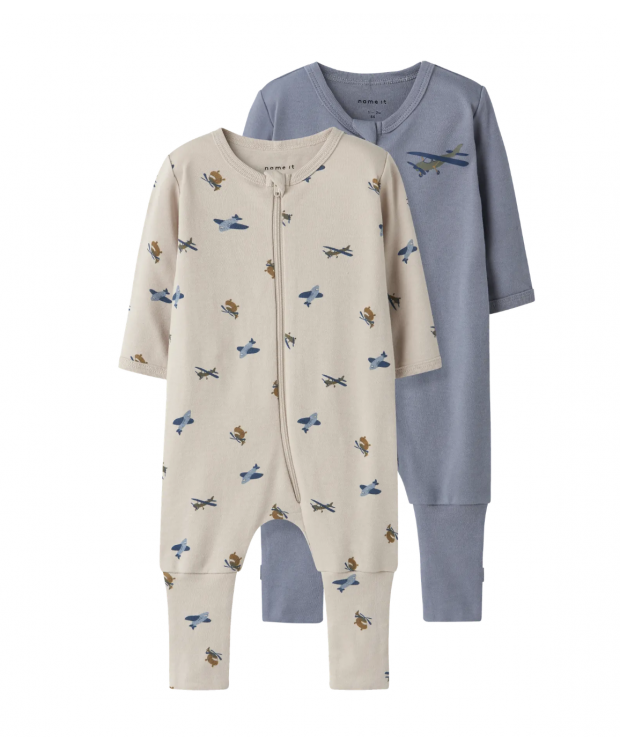 Name it 2pak flyvemaskine pyjamasdragter multifarvet til drenge billede 6