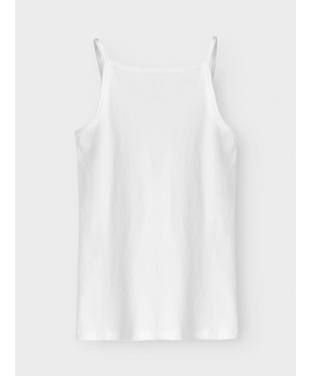 Name it 4pak toppe med tynde stropper i sort og hvid til piger billede 4