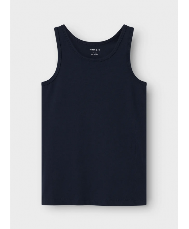 Name it 4pak Tanktops i aquamarine til drenge