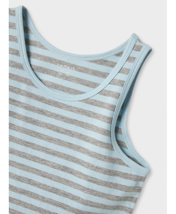 Name it 4pak Tanktops i aquamarine til drenge billede 3