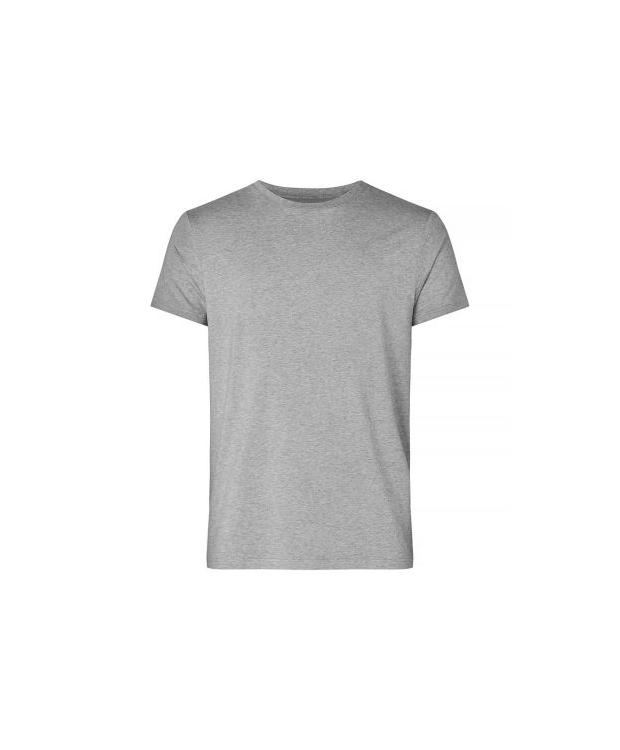 RESTERÖDS bambus T-shirt i grå med rund hals til herre