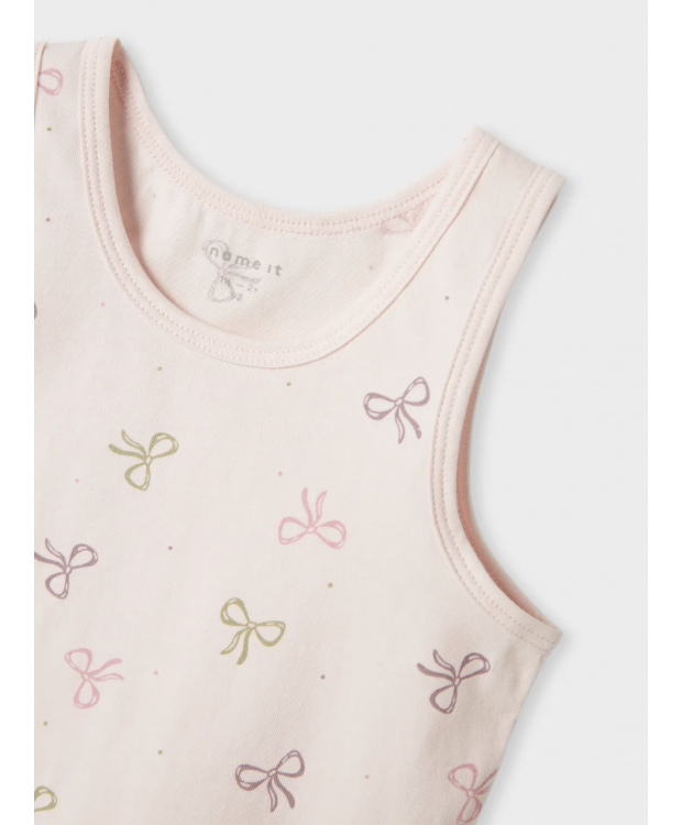 Name it 2pak pink bow tanktop til piger