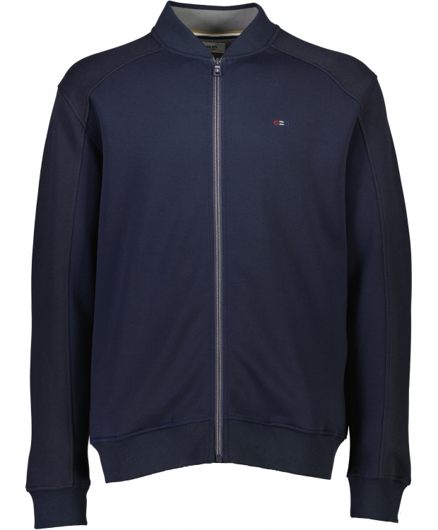 BISON Navy trøje med struktureret design og komfortabel pasform til herre