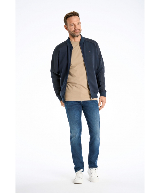BISON Navy trøje med struktureret design og komfortabel pasform til herre billede 4