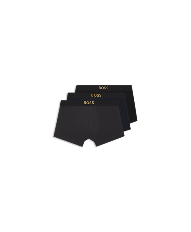 BOSS 3pak trunks med guld farvet logo multifarvet til herre