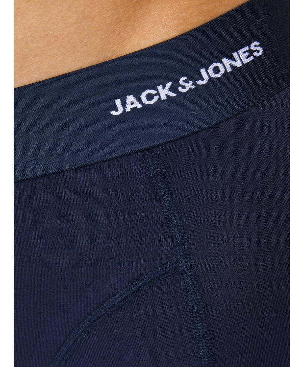 Jack & Jones 3pak bambus underbukser i sort, navy og bordeaux til herre billede 4