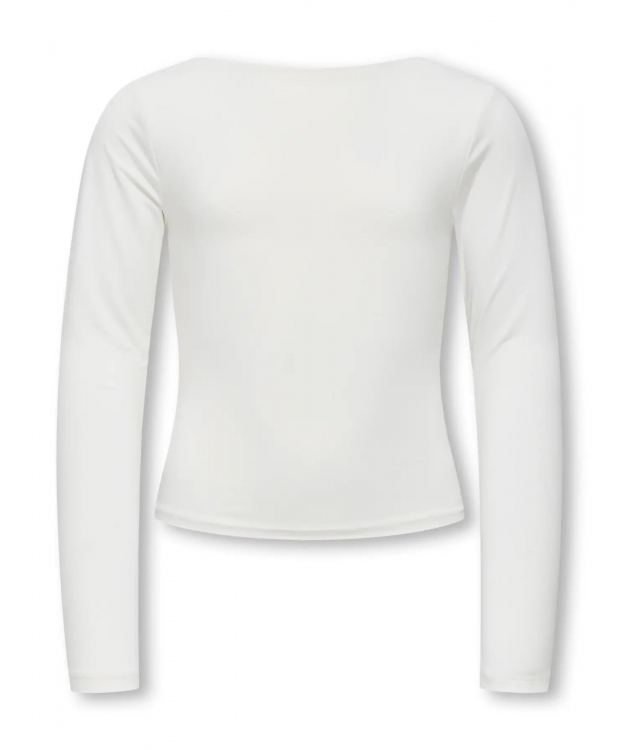 KIDS ONLY 2-WAYS FIT top i cremet hvid til piger