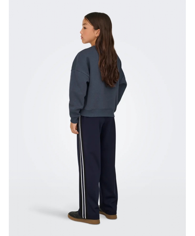 KIDS ONLY Crew Oversize Sweatshirt i Ombre Blue til piger