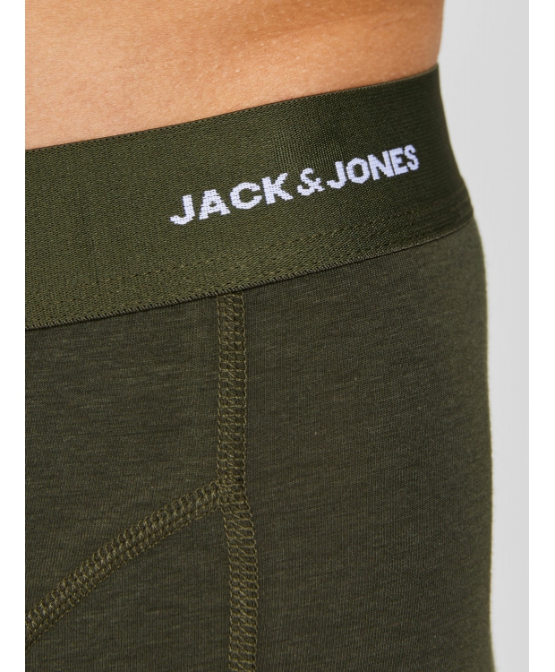 Jack & Jones 3pak bambus underbukser i sort, grøn og navy til herre billede 5