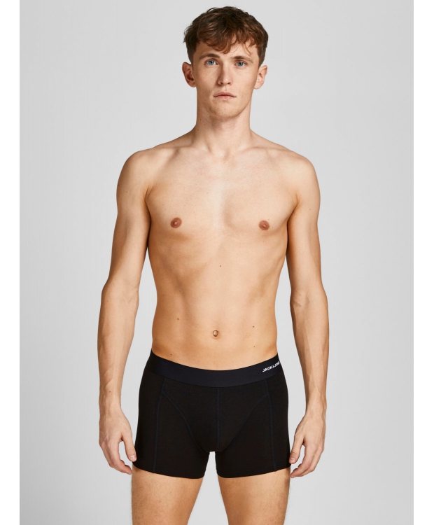 Jack & Jones 3pak bambus underbukser i sort, grøn og navy til herre billede 7