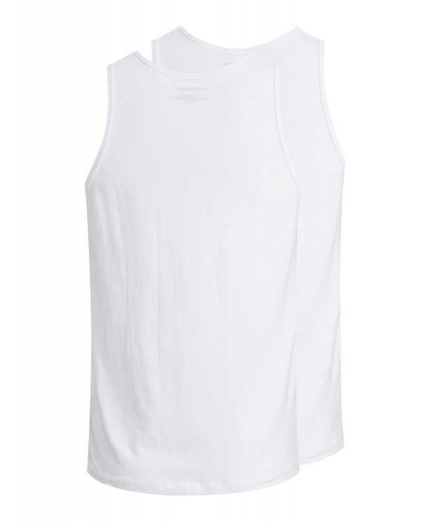 Jack & Jones 2pak tanktop i hvid undertrøje til herre