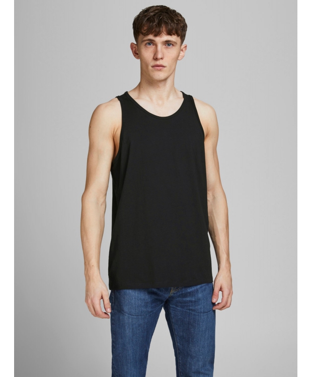 Jack & Jones 2pak tanktop i sort undertrøje til herre