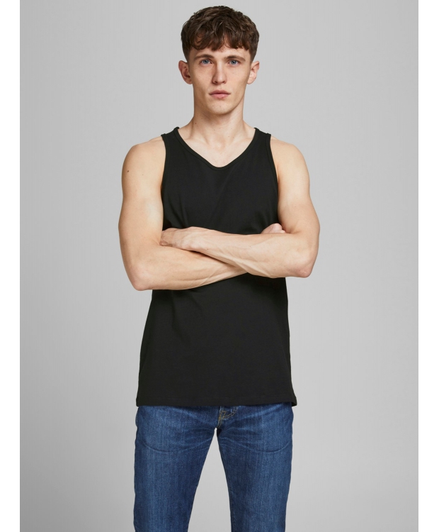 Jack & Jones 2pak tanktop i sort undertrøje til herre billede 7
