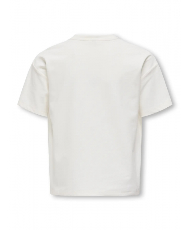 KIDS ONLY Loose t-shirt i hvid med print til piger billede 7