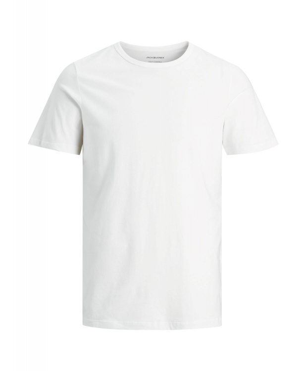 Jack & Jones 2pak hvid T-shirt i økologisk bomuld med rund hals til herre billede 8