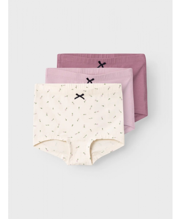 Name it 3-pak underbukser i Buttercream Floral til piger billede 3