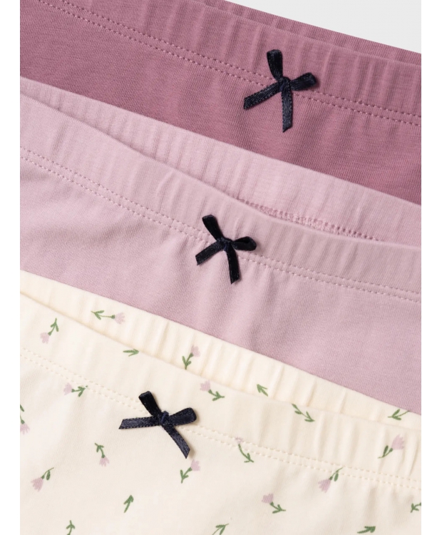 Name it 3-pak underbukser i Buttercream Floral til piger billede 5