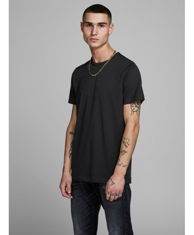 Jack & Jones 2pak sort T-shirt i bomuld med rund hals til herre billede 4