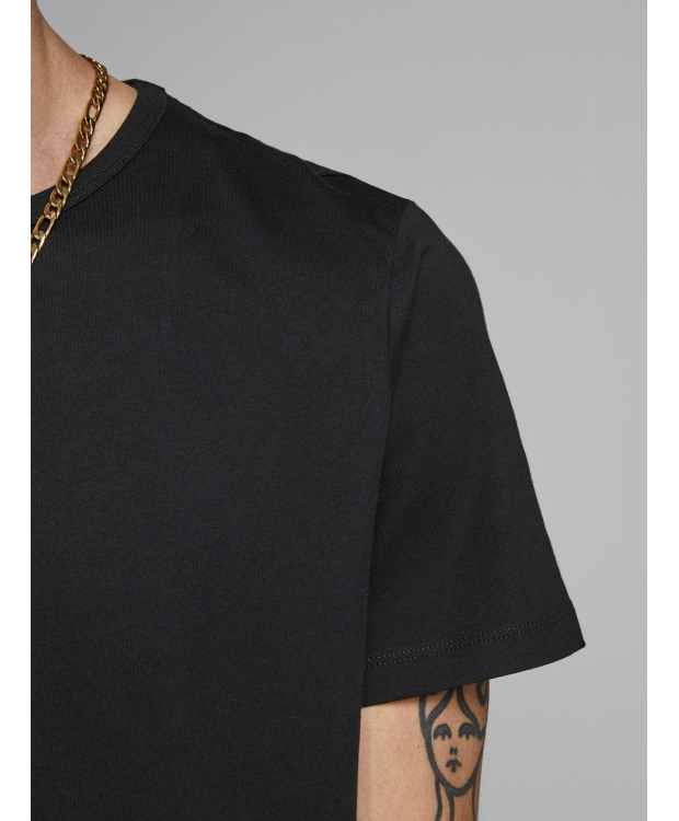 Jack & Jones 2pak sort T-shirt i bomuld med rund hals til herre billede 5