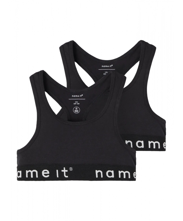 Name it 2-pak Top/Bralette i sort til piger
