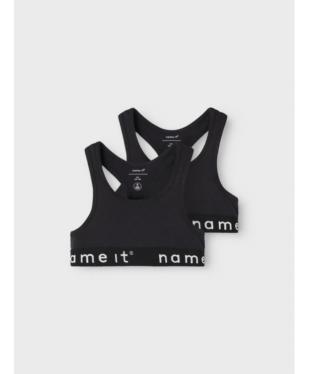 Name it 2-pak Top/Bralette i sort til piger billede 3
