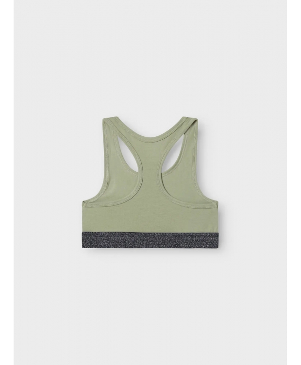 Name it 2-pak Top/Bralette i grøn og sort til piger