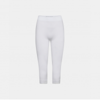 DECOY Seamless capribukser med blondekant i hvid til kvinder