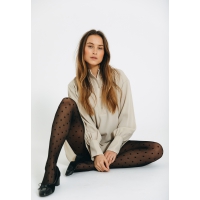 DECOY Tights dots 25DEN i sort til kvinder
