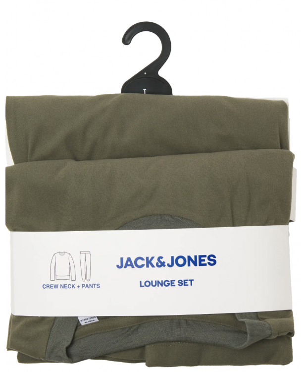 Jack and Jones Herresæt til lounge med Sweater og Sweatpant – Grøn billede 4