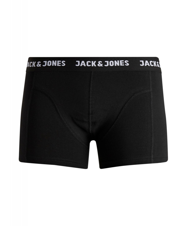 Jack & Jones 3-pak underbukser af økologisk bomuld i sort, navy og grå til herre billede 3