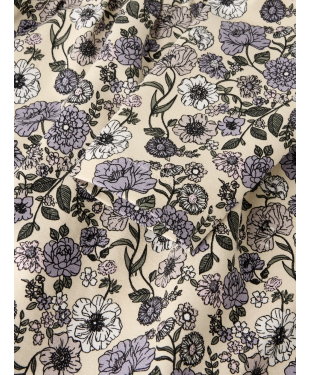 Name it kjole med blomster i beige til piger