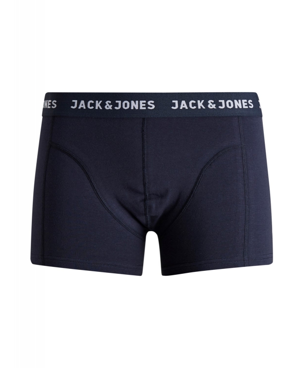 Jack & Jones 3-pak underbukser af økologisk bomuld i sort, navy og grå til herre billede 4