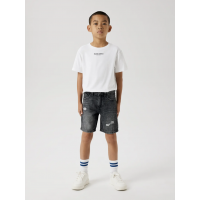 Name it denim shorts i mørkegrå til drenge