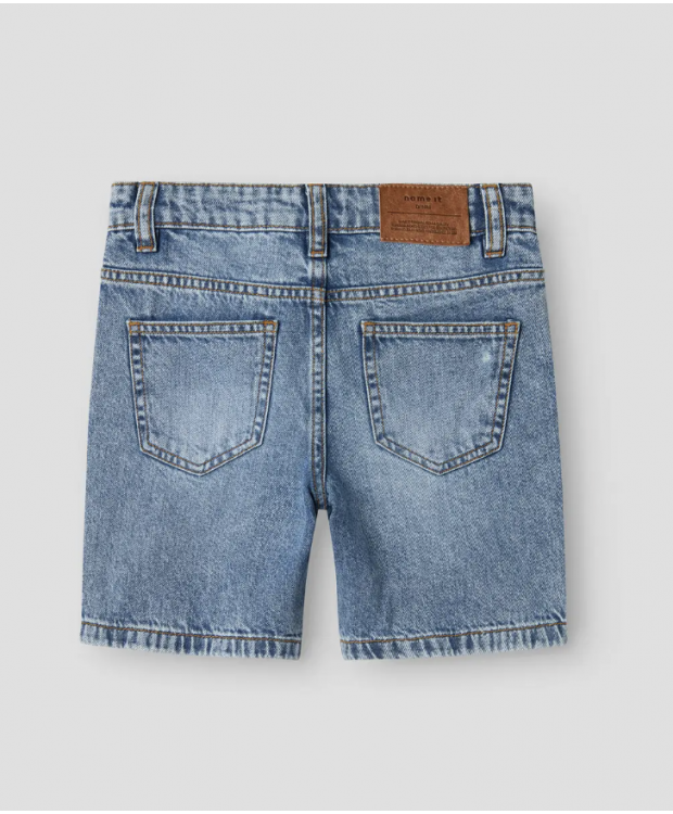 Name it denim shorts i medium blå denim til drenge billede 3