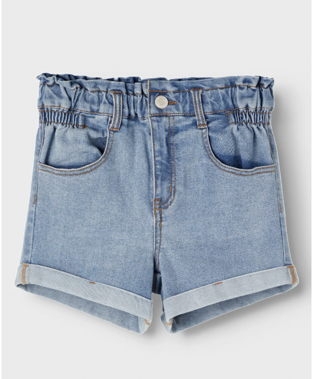 Name it denim shorts i lyseblå til piger billede 3