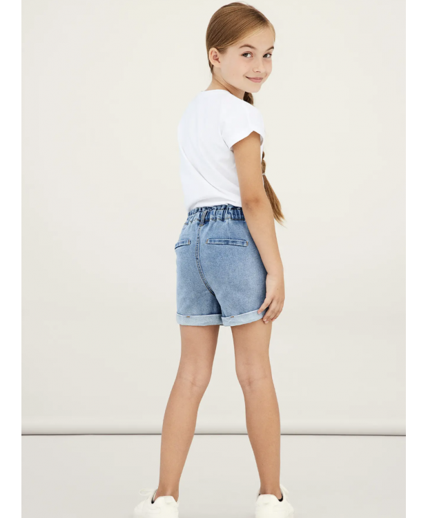 Name it denim shorts i lyseblå til piger billede 5