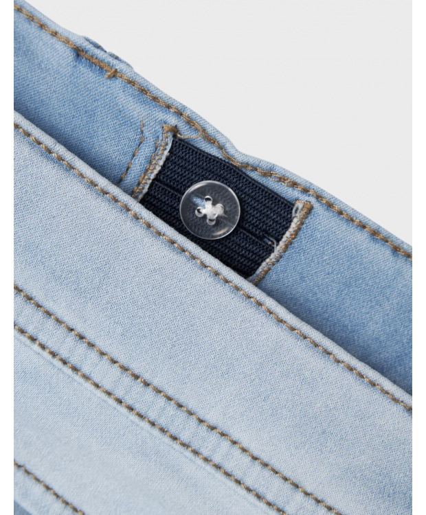 Name it denim short i lyseblå til drenge billede 3
