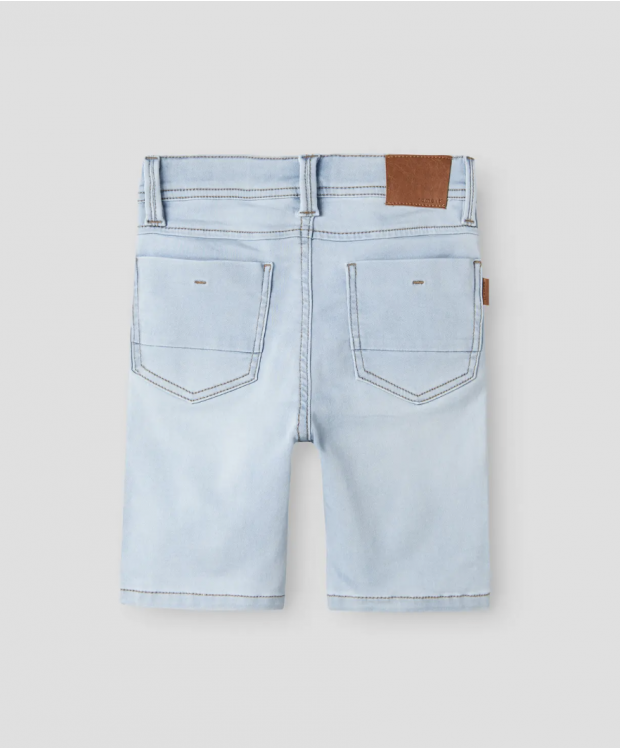 Name it denim short i lyseblå til drenge billede 5
