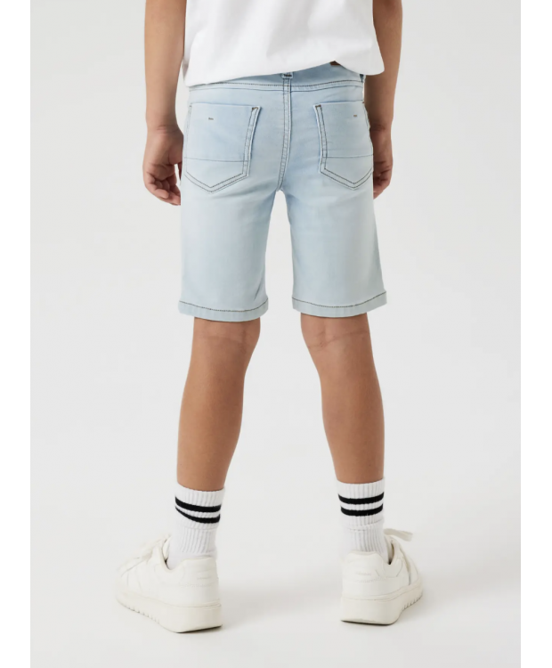 Name it denim short i lyseblå til drenge billede 4