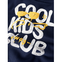 Name it sweatshirt med lynlås i navy til piger