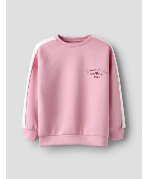 Name it sweatshirt i lyserød til piger billede 4