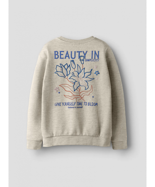 Name it sweatshirt i beige til piger billede 5