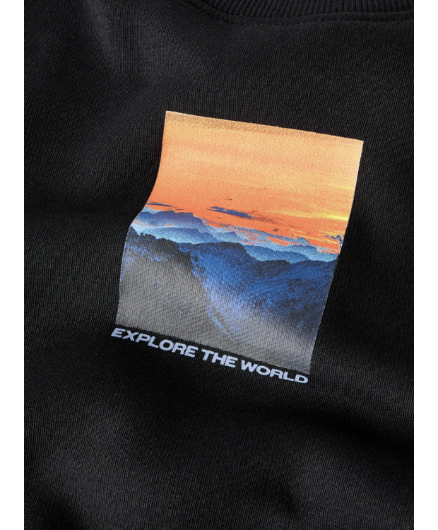 Name it sweatshirt i sort til drenge billede 4