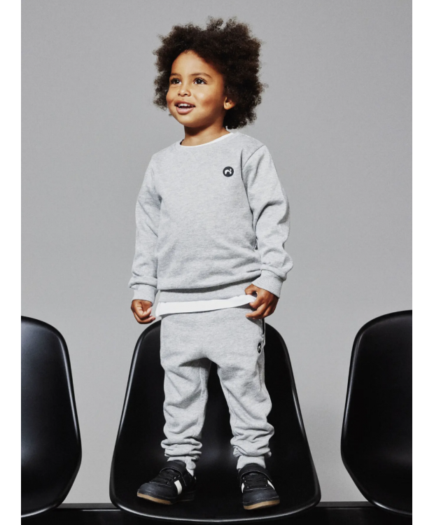 Name it sweatshirt i lysegrå til drenge